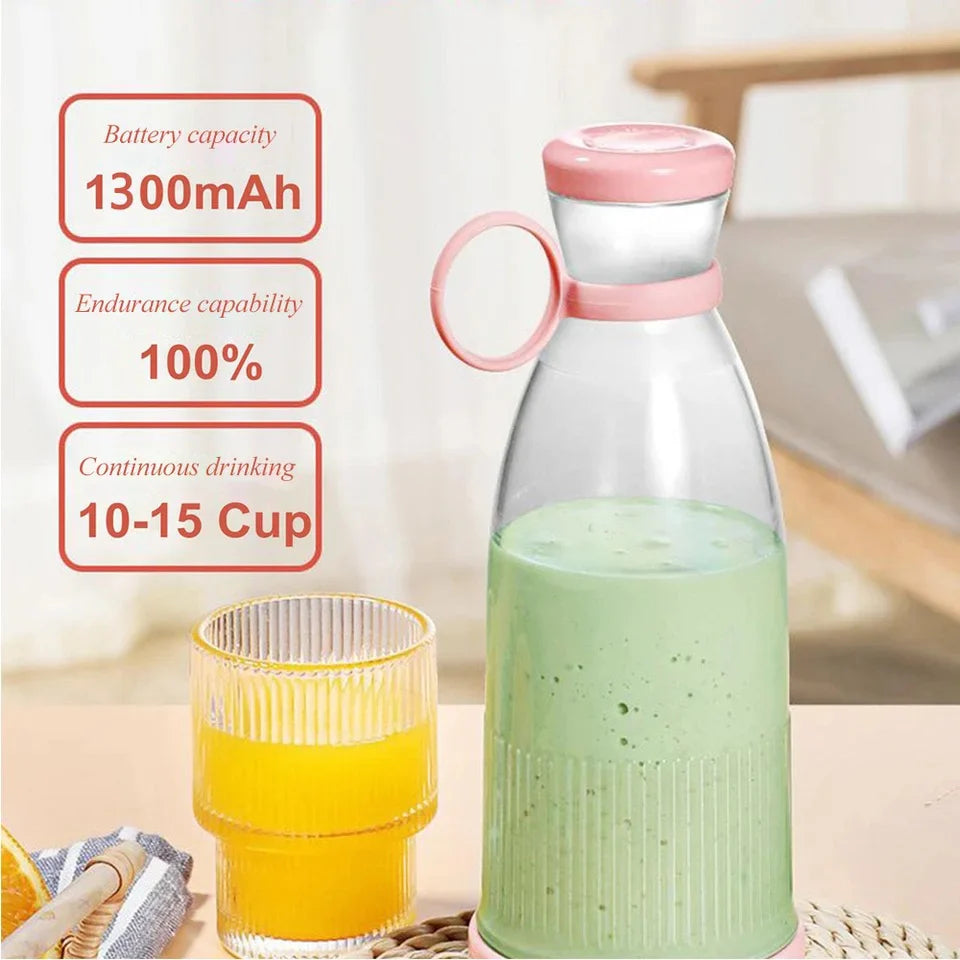 Electric Mini Portable Juicer Blender With USB Recharge